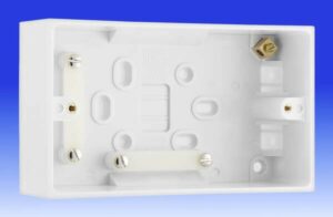 2 Gang 47mm Deep Surface Mounted Box
