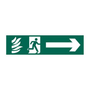 SIGN – FIRE EXIT RUNNING MAN ARROW RIGHT
