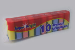 SPONGE SCOURERS PACK 10