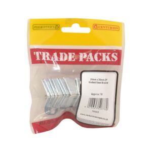 Slotted Steel Bracket – ZP – 25mm x 25mm (10 PK)