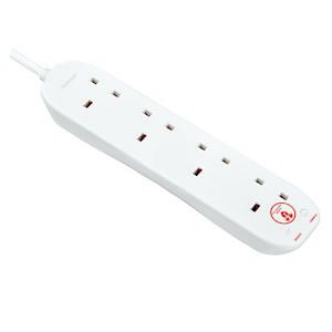 Extension Lead 240 Volt Surge Protected 4 Gang 13 Amp 2 Metr
