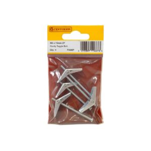 M6 x 75mm ZP Cavity Toggle Bolt  (Pack of 4)
