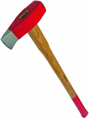 3kg SPLITTING MAUL HICKORY HANDLE