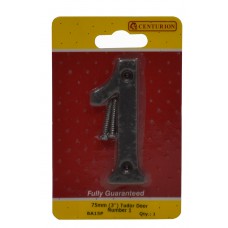 Tudor Door Number 75mm (Numbers 1 – 6)    BA15P