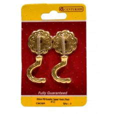 30mm PB Rosette Tassel Hook (Pack of 2)