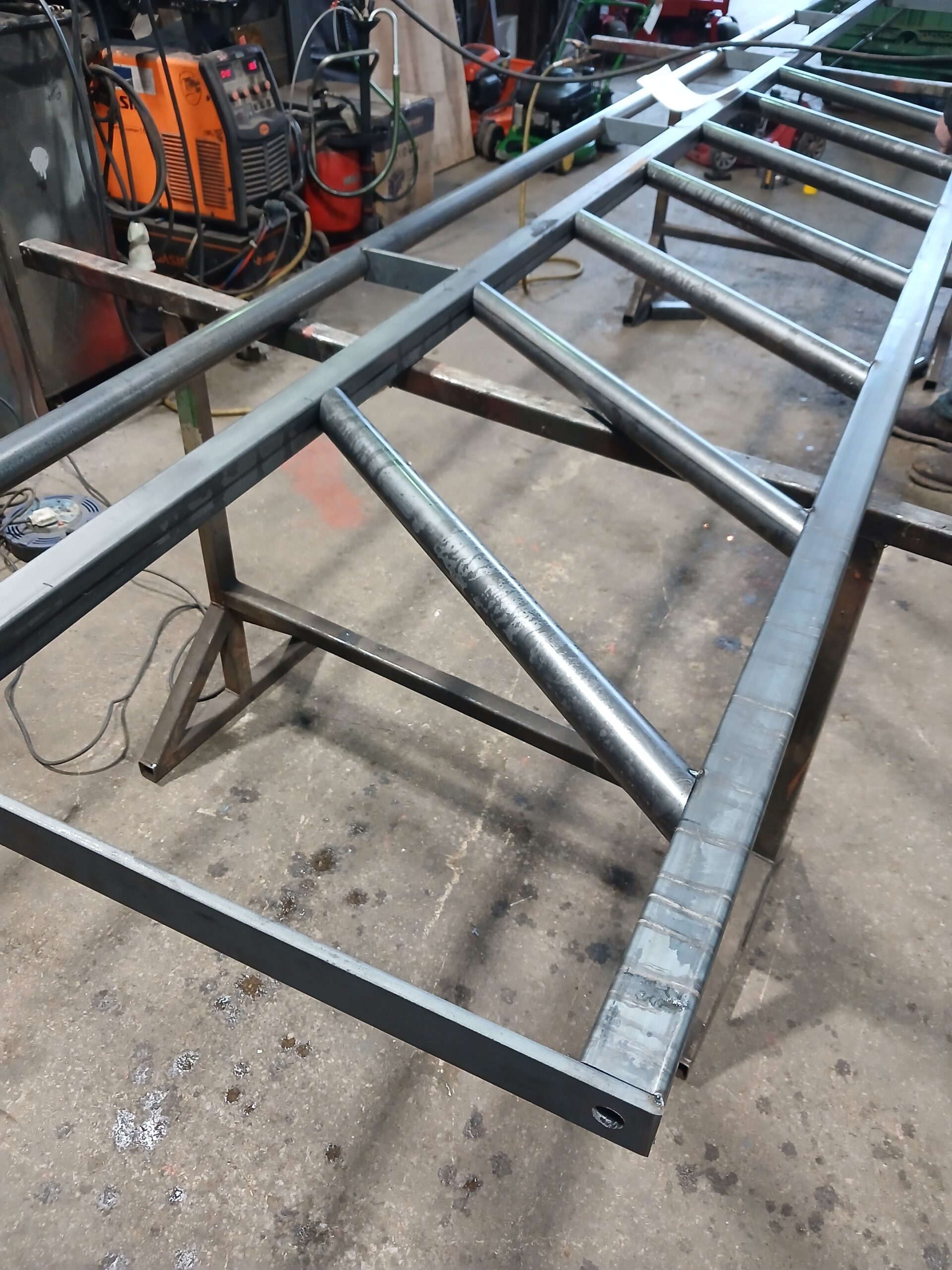 Custom built agricultural feed barrier fabricated near Harrogate