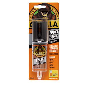 Gorilla 5 Min 2-Part Epoxy Syringe 25ml