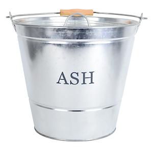 Ash Bucket With Lid Galvanised