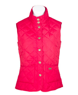 TOGGI ESHER QUILTED GILET IN ANTIQUE RED (SIZE 16)