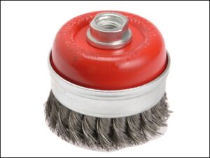 Wire Cup Brush Twist Knot 100mm x M14 x 2 0.50mm