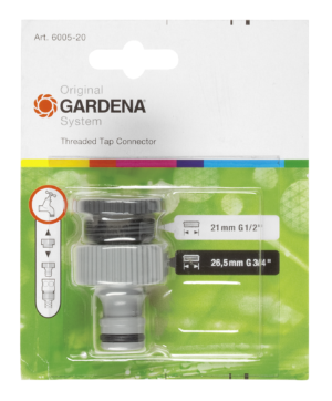 GARDENA ADAPTER TAP CONNECTOR 6005-20