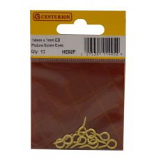 14mm x 1mm EB Picture Screw Eyes (Pack of 10)