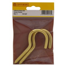 101 x 18mm EB Steel Screw Hooks (Pack of 2)