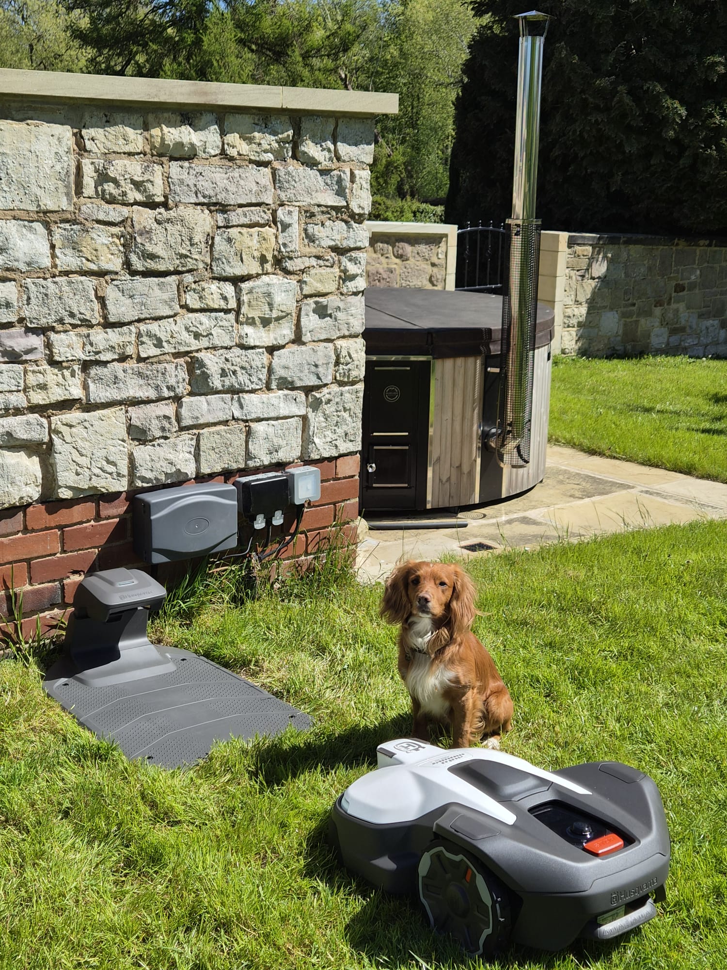 Husqvarna robotic mower installation in Boston Spa near Leeds