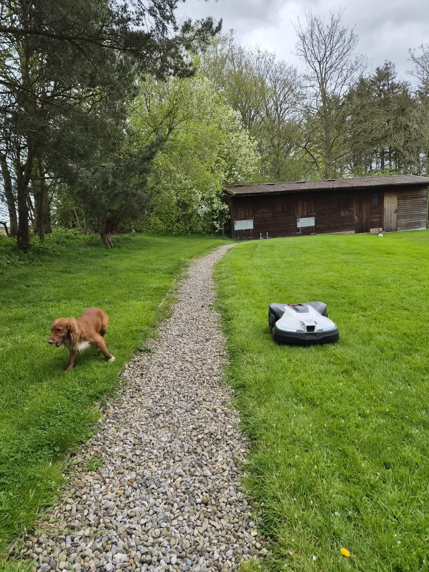 Husqvarna 450V robotic mower installation North Yorkshire