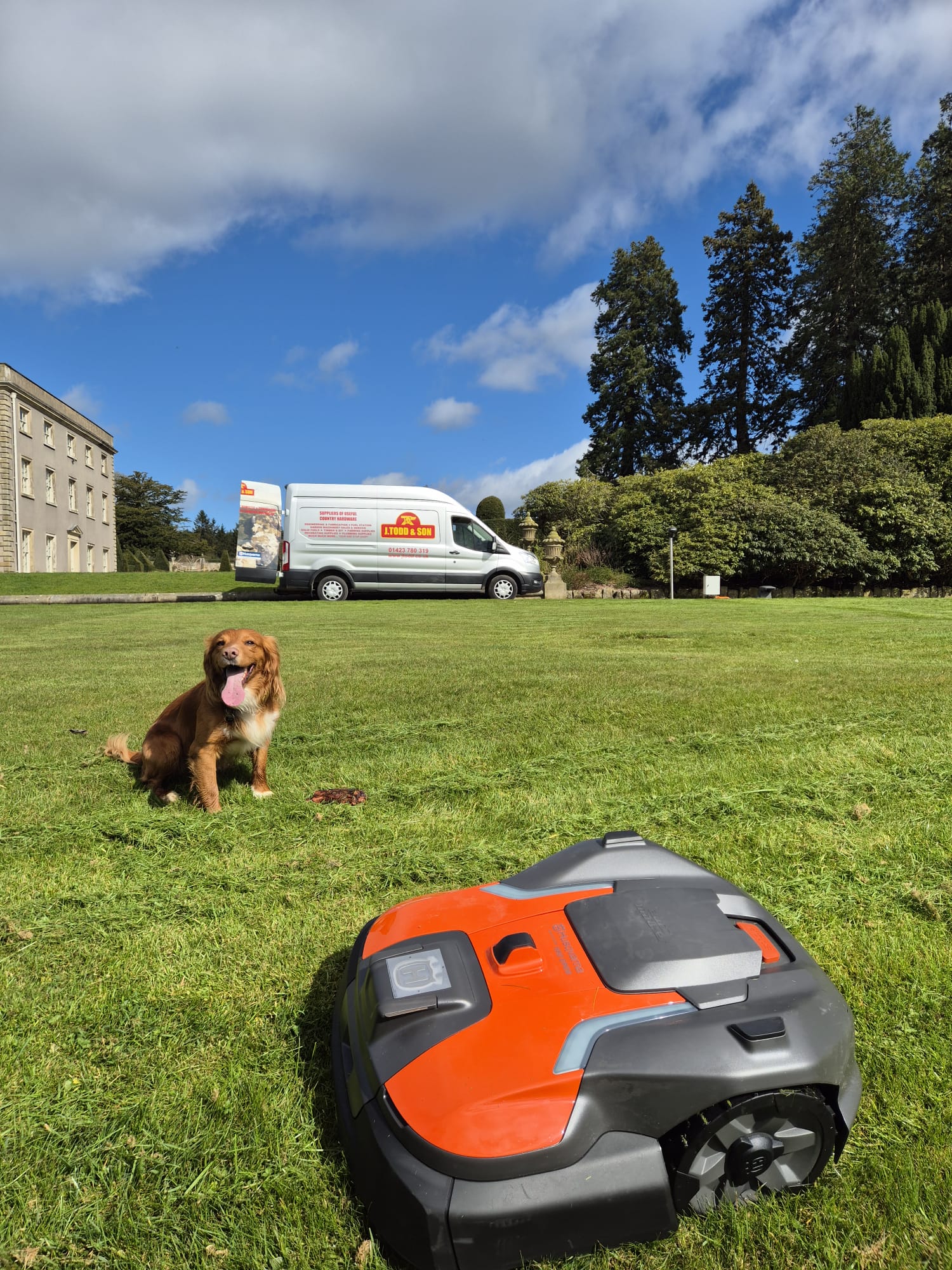 Husqvarna 580 EPOS demo in Sawley Nidderdale