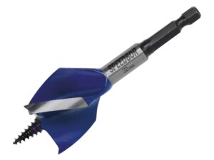 6X Blue Groove Stubby Wood Bit 32mm x 4in