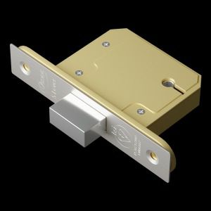 ASEC BS 5 Lever Deadlock – 76mm PB KD Boxed