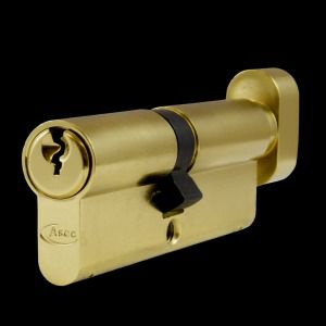 ASEC 6 PIN KEY & TURN EURO CYLINDER 1 BITTED 100MM 50/T50 NP