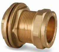 Straight Flanged Tank Connector  15mm