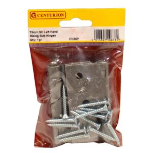 75mm (3″) SC Left Hand 466 Pattern Steel Rising Butt Hinges