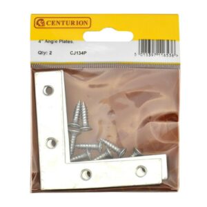 100mm ZP Angle Plate (Pack of 2)