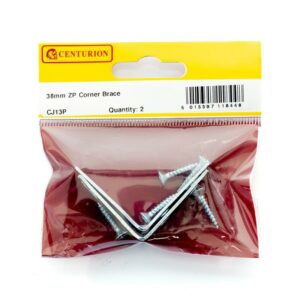 38mm ZP Corner Brace (Pack of 2)