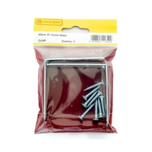 63mm ZP Corner Brace (Pack of 2)