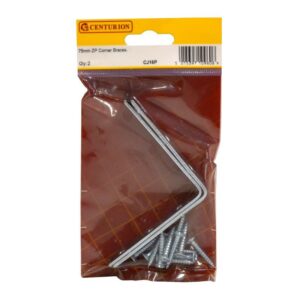 75mm ZP Corner Brace (Pack of 2)
