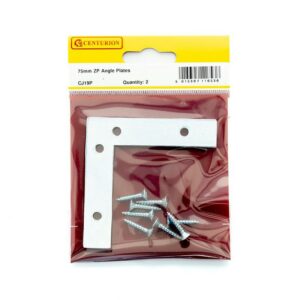 75mm ZP Angle Plate (Pack of 2)
