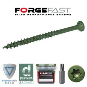ForgeFast Decking Screw Green Tub 300 Self-drill 5.0x100mm