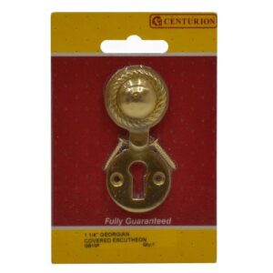 Solid Brass Georgian Escutcheon with Cover, 35mm