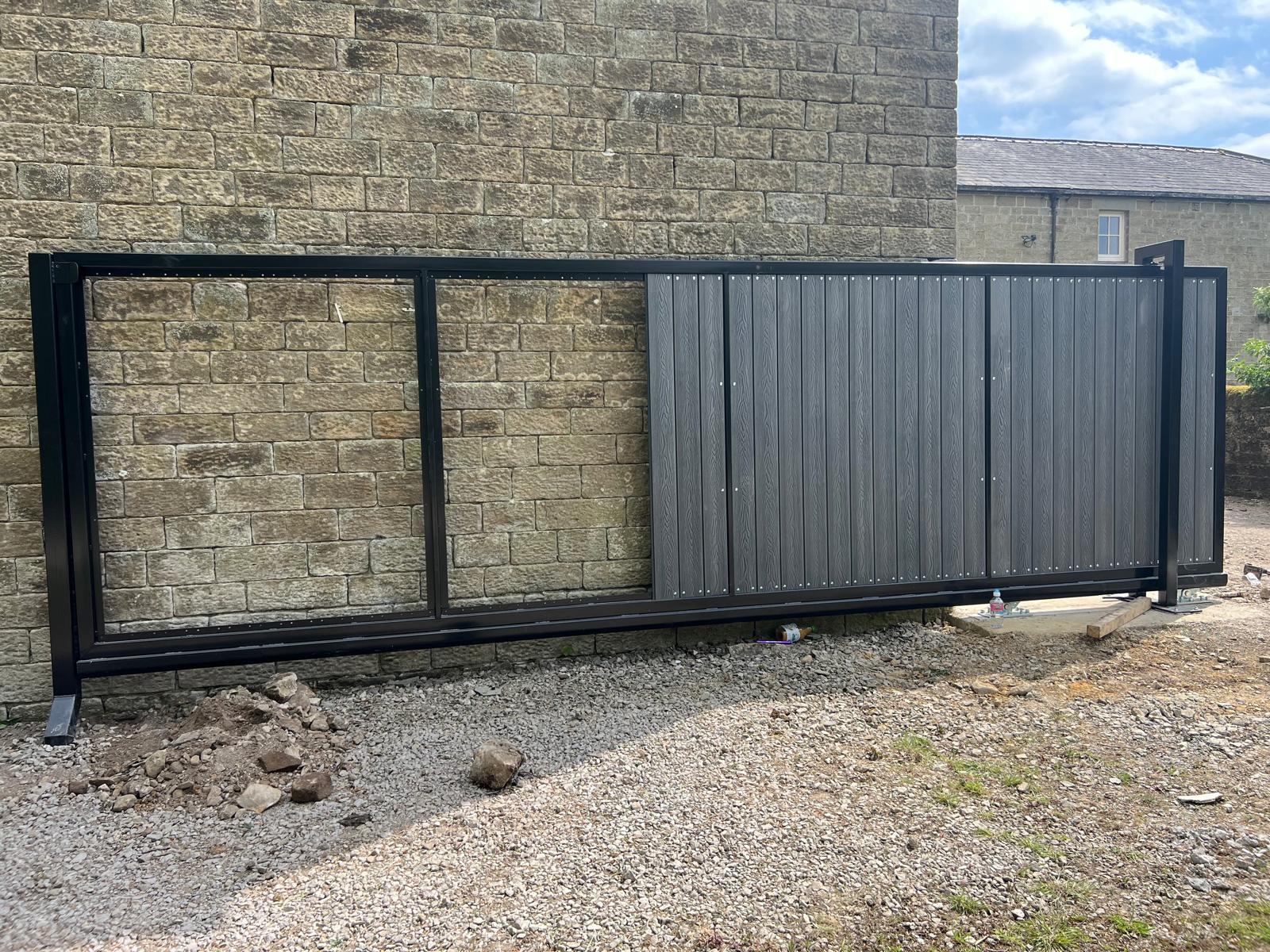 Bespoke heavy duty gate fabricated and fitted in North Yorkshire