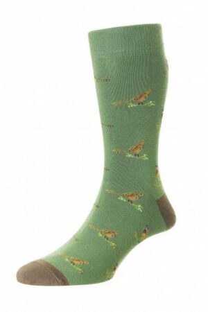 PHEASANT GROUSE SOCK HJ31 6-11 MOSS