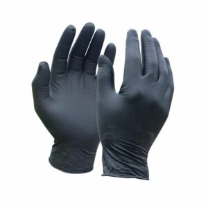Jefferson Black Nitrile Gloves Medium (Box of 100)