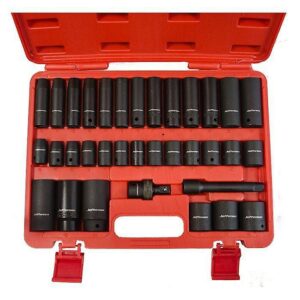 Jefferson 34 Piece 1/2″ Impact Socket Set