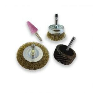 4 Piece Wire Brush Drill Accessory Kit