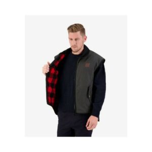 Foxton Vest Wool Lined Brown SIZE S