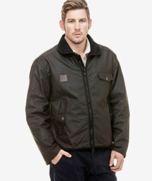 Waimak Oilskin Jacket Brown SIZE L