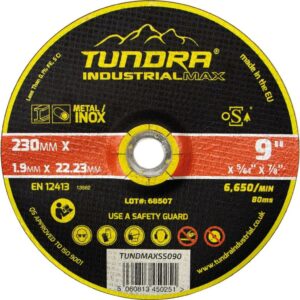 Tundra Industrial Max 9″ x 1.9mm INOX Cutting Disc