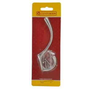 125mm Solid Brass Hat & Coat Hook – Chrome Plated